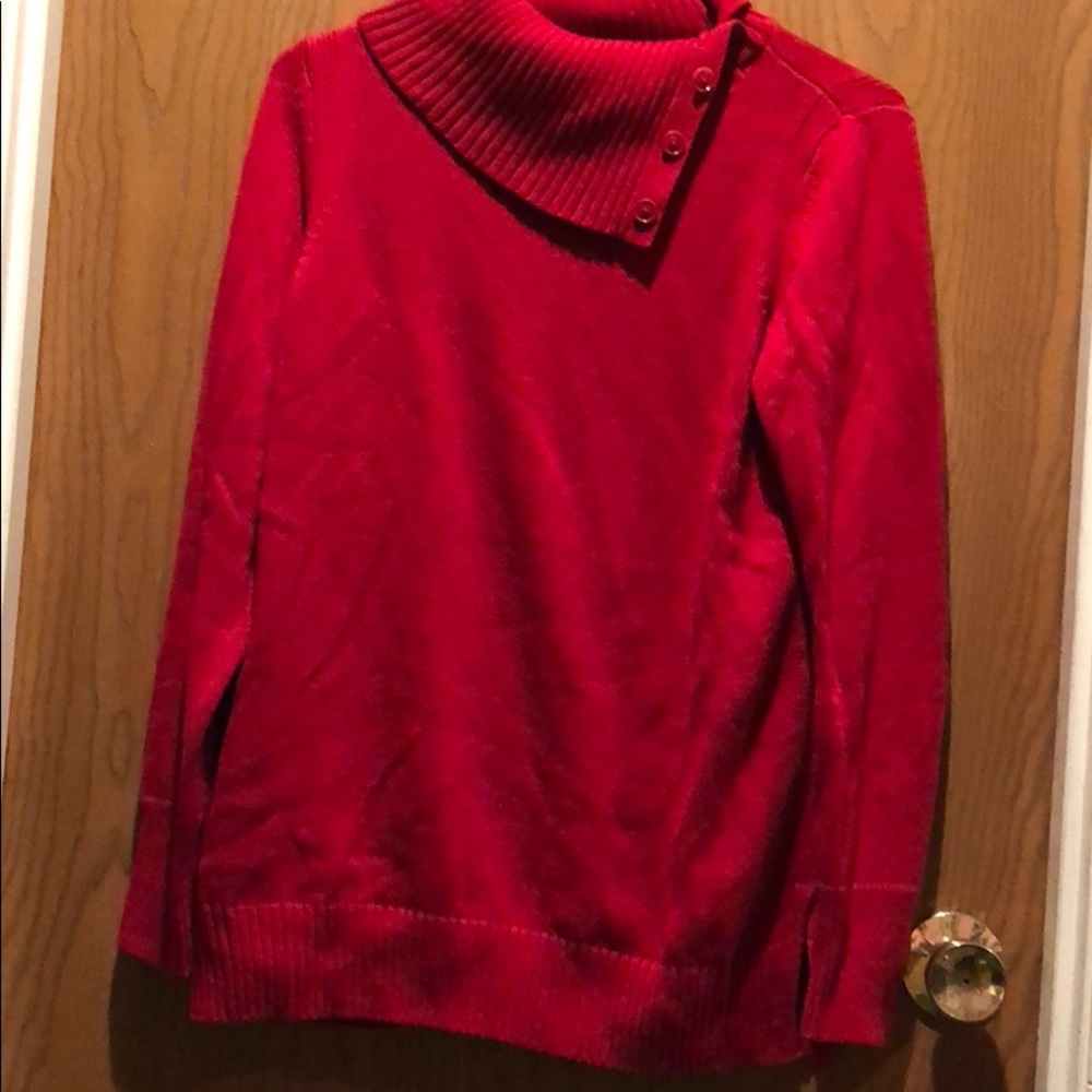 Talbots red sweater